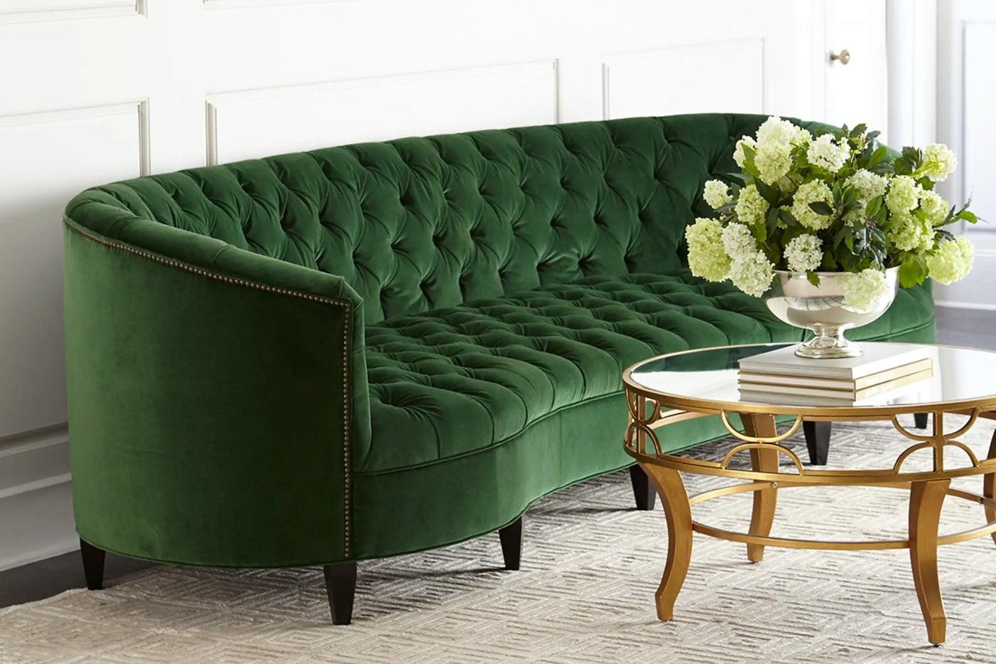 Amelia Curved Chesterfield Sofa – Daia Home