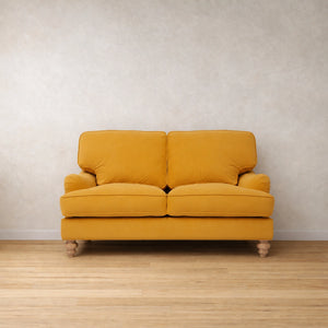160cm Abbie Sofa in Vintage Gold Velvet- Ready To Deliver