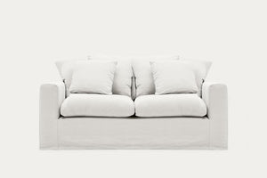 Lucas Deep Seat Loose Cover Linen Sofa Feather Filled