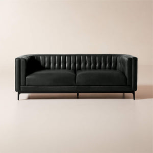 Abella Modern Classic Leather Sofa - Daia Home