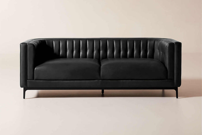 Abella Modern Classic Leather Sofa