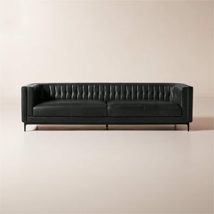 Abella Modern Classic Leather Sofa - Daia Home