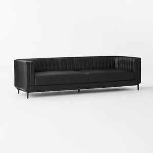 Abella Modern Classic Leather Sofa - Daia Home