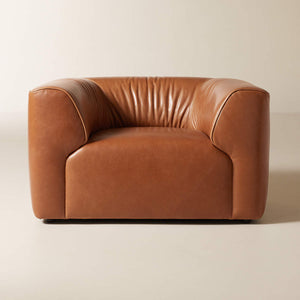 Accardi Modern Classic Leather Armchair - Daia Home