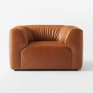 Accardi Modern Classic Leather Armchair - Daia Home