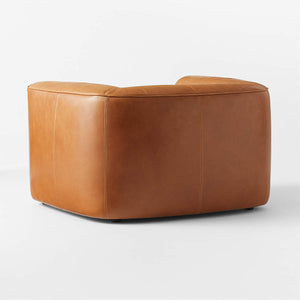 Accardi Modern Classic Leather Armchair - Daia Home