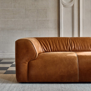 Accardi Modern Classic Leather Sofa