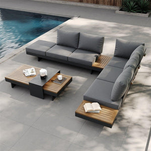 Aiello 6 Person Outdoor Furniture Suite with Cushions