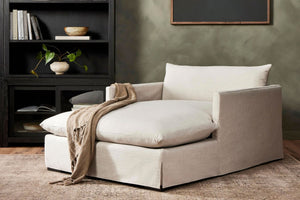 Angeli Washable Loose Cover Love Seat Chaise Lounge