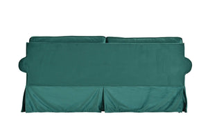 Branston Traditional Loose Cover Sofa - Forest Green Velvet