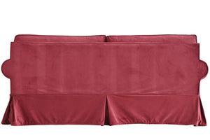 Branston Traditional Loose Cover Sofa - Red Velvet