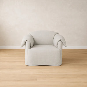 Beatrix Washable Loose Cover Armchair | Linen, Cotton & Velvet