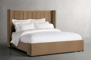 Beverly Contemporary Upholstered Bed With High Headboard - Daia Home