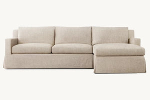 Bosa Linen Loose Cover Chaise Sofa