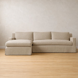 Bosa Linen Loose Washable Cover Chaise Sofa