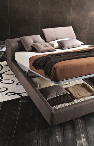 Capo Modern Upholstered Bed with Storage - Daia Home