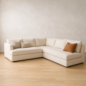 Cloud Cream Bouclé Corner Sofa 230cm x 230cm - Ready to deliver