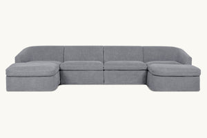 Couture Loose Washable Cover Modular U Shape Sofa - Daia Home