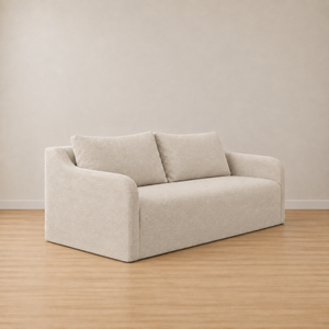 225cm Tornielli Loose Cover Linen Sofa - Ready To deliver