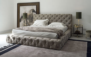 Daytona Deep Buttoned Contemporary Upholstered Bed - Daia Home