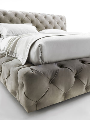 Daytona Deep Buttoned Contemporary Upholstered Bed - Daia Home