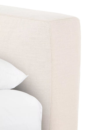 Dorset Loose Cover Linen Upholstered Bed - Daia Home