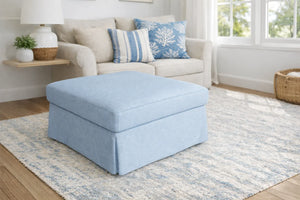Lilly Loose Cover Ottoman