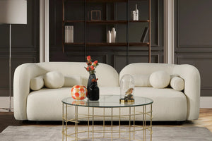 Ferrucci Modern Curved Back Sofa