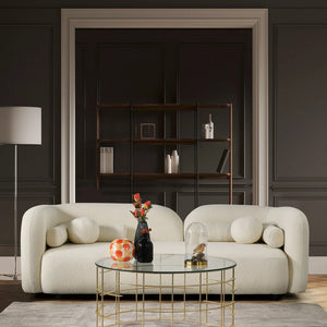 Ferrucci Modern Curved Back Sofa