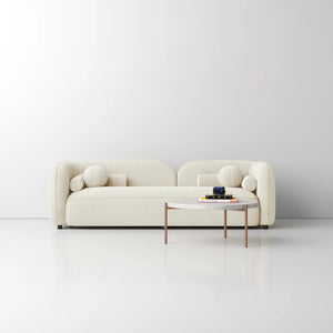 Ferrucci Modern Curved Back Sofa