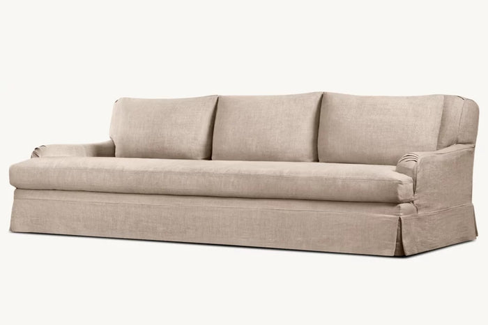 Griffin Classic English Loose Cover Linen Sofa