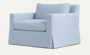 Bosa Loose Cover Linen Armchair - Ready To Deliver