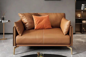 Isabella Modern Leather Armchair - Daia Home