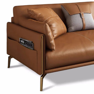 Isabella Modern Leather Armchair - Daia Home