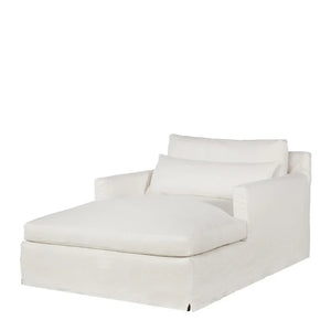 Lancini Washable Loose Cover Love Seat Chaise Lounge