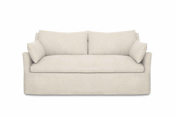 IN STOCK - Lilly 165cm Loose Cover Sofa in Spa Linen Porcelain