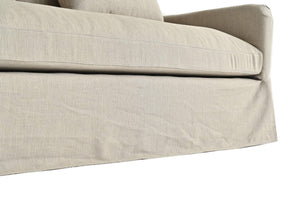 160cm Lilly Loose Cover Sofa in Spa Linen Bread Sack