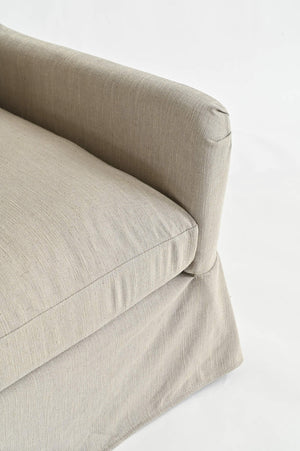 160cm Lilly Loose Cover Sofa in Spa Linen Bread Sack