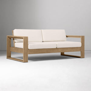 Lombardi Solid Wood Outdoor Teak Sofa - Daia Home