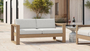 Lombardi Solid Wood Outdoor Teak Sofa - Daia Home