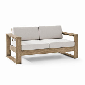 Lombardi Solid Wood Outdoor Teak Sofa - Daia Home