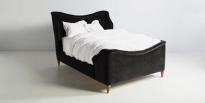 Maisie Classic Mid Century Design Upholstered Bed - Daia Home