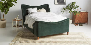 Maisie Classic Mid Century Design Upholstered Bed - Daia Home