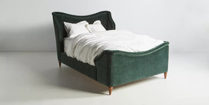 Maisie Classic Mid Century Design Upholstered Bed - Daia Home