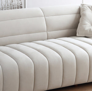 Mateo Modern Deconstructed Leather Sofa