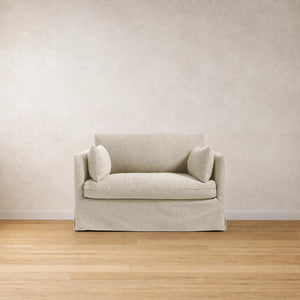 Michelle Loose Cover Linen Love Seat