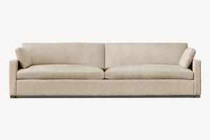 Momo Contemporary Classic Sofa, Feather Seat and Back, Low Profile - Daia Home