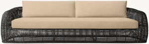 Rizzo All-Weather Resin Wicker Corner Sofa - Daia Home