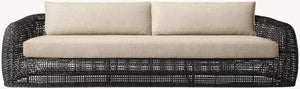 Rizzo All-Weather Resin Wicker Corner Sofa - Daia Home