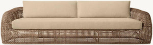 Rizzo All-Weather Resin Wicker Corner Sofa - Daia Home